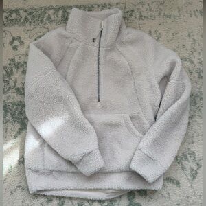 Cozy White Lululemon Sherpa Pullover